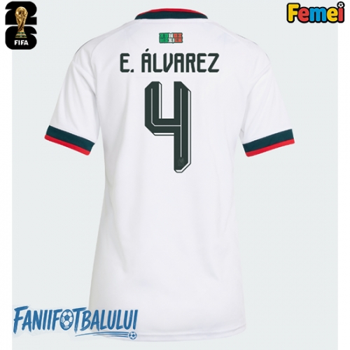 Mexic Edson Alvarez #4 Echipament de Fotbal Replică Mondial 2026 Femei Deplasare Mexic Edson Alvarez #4 Echipament de Fotbal Replică Mondial 2026 Femei Deplasare